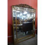 A large French style gilt framed mirror, 192cms x 136cms (M24202) #