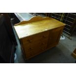 A Victorian style pine dresser