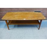 A teak coffee table