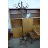 A beech bentwood coat stand