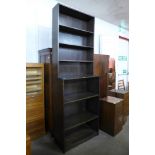 A large oak open bookcase