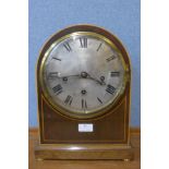 An early 20th Century German Winterhalder & Hofmeier inlaid mahogany bracket clock, 36cms h