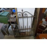 A Victorian cast iron garden gate