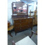 An Edward VII mahogany dressing chest