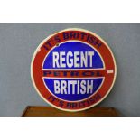 A Regent British Petrol enamelled sign