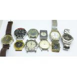 Wristwatches and wristwatch heads