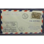 Stamps, album of flight related covers, first flight and commemorative, 1929 onwards