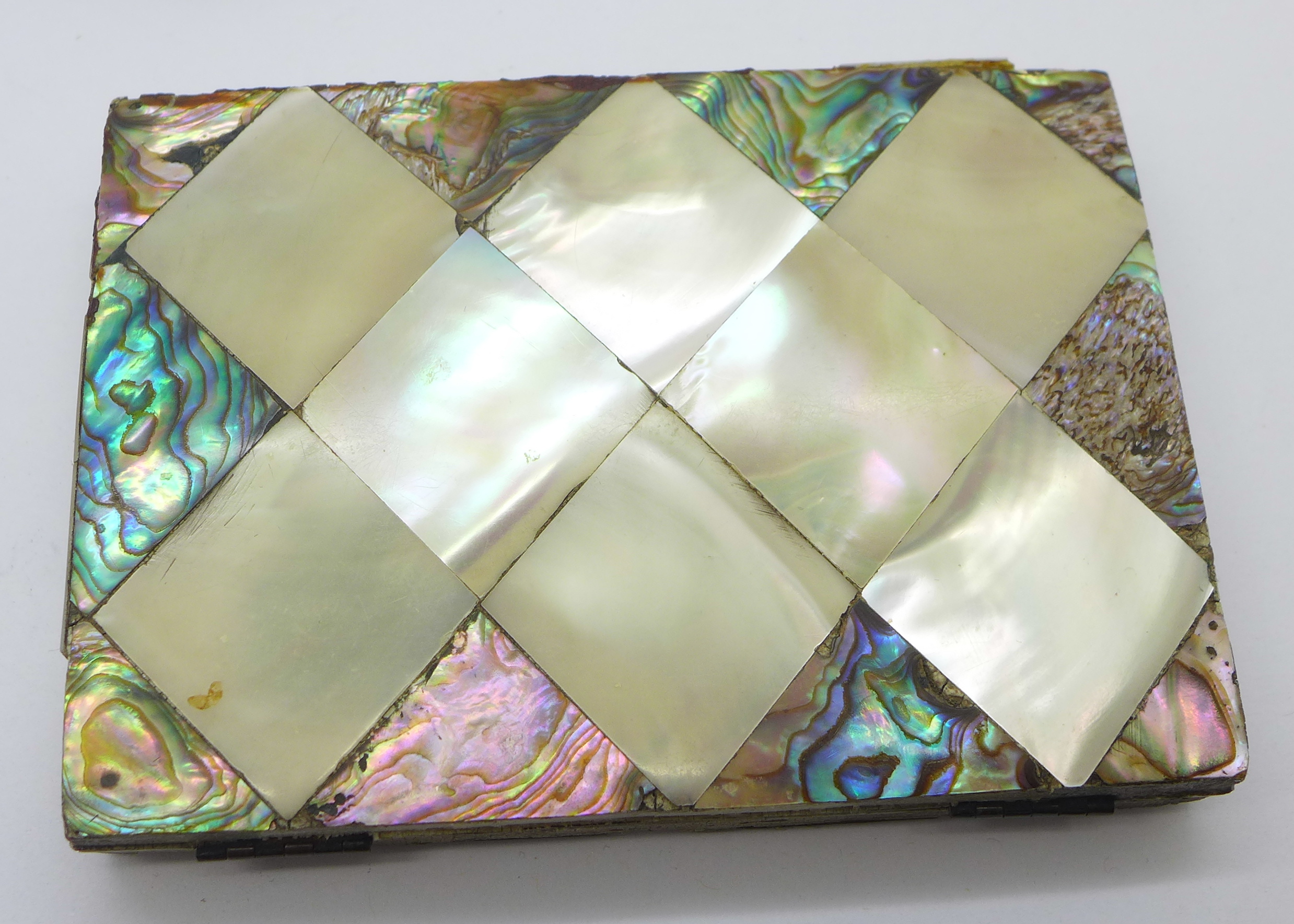 Two mother of pearl card cases, a/f - Image 6 of 8