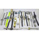 Twenty-four digital wristwatches, some a/f