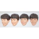 The Beatles; set of four plaster heads