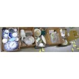 Six boxes of assorted glass, china, etc. **PLEASE NOTE THIS LOT IS NOT ELIGIBLE FOR POSTING AND