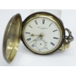 A silver cased full-hunter pocket watch by John Forrest, 'Chronometer maker To The Admiralty',