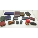 Edwardian and later jewellery boxes including JW Benson