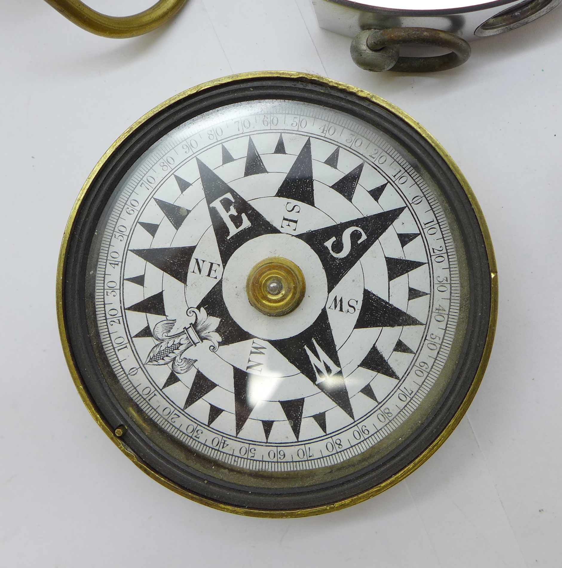 A compass/gauge by Suunto of Finland, and three other compasses, one by Stanley, one reproduction - Image 2 of 5