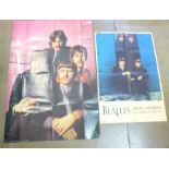 Five vintage The Beatles posters including The Beatles at the London Palladium 1963