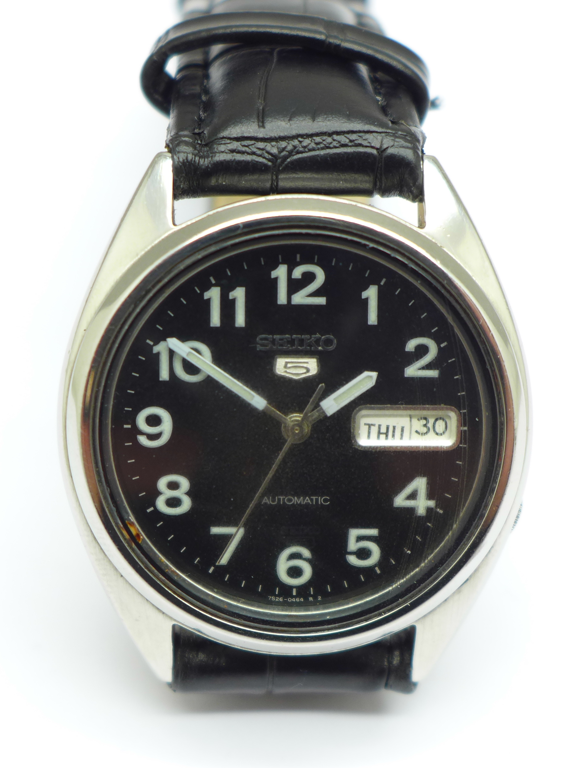A Seiko 5 military style automatic wristwatch, 7S26 - Image 2 of 5