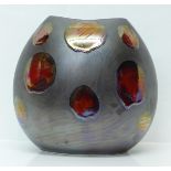 A Poole Pottery Metallic Galaxy large purse vase, 26cm