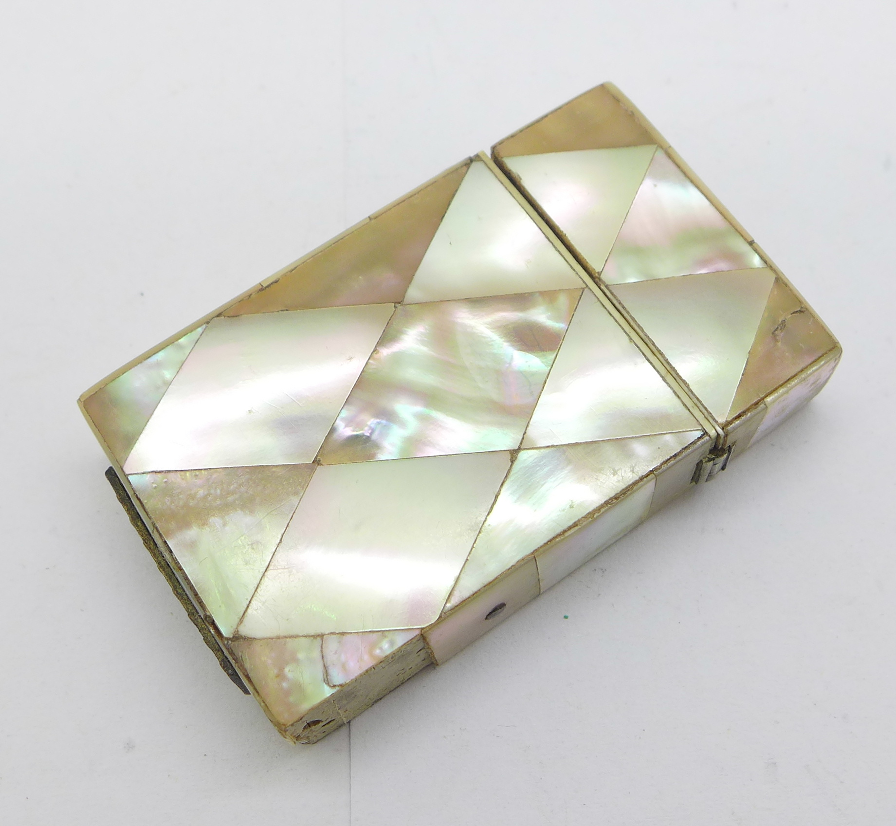 A mother of pearl vesta case, some a/f - Image 2 of 5