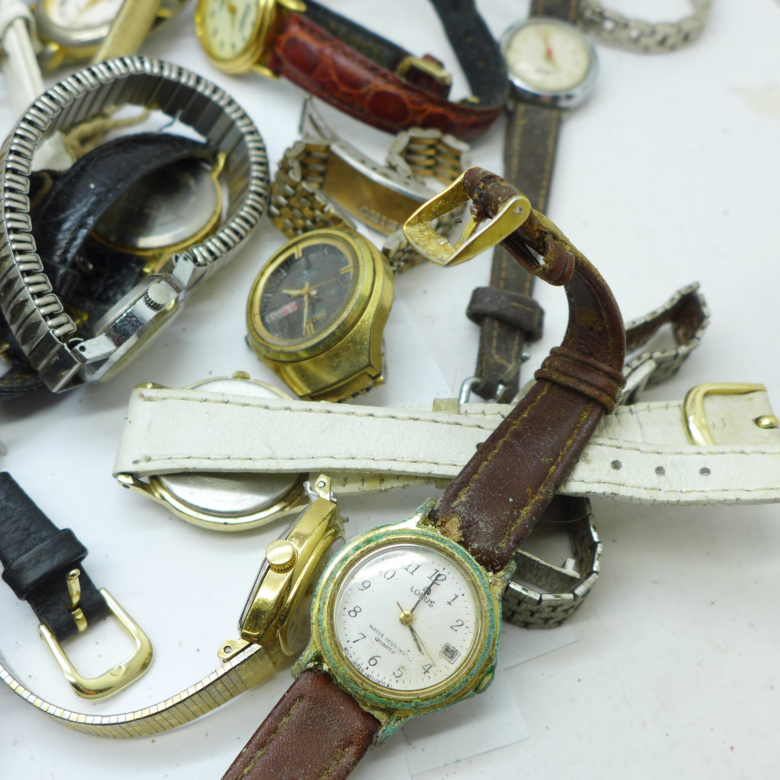 Manual wind wristwatches, parts and straps, a/f - Image 6 of 6