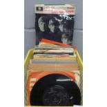 A collection of 1960's 7" vinyl singles including seven The Beatles **PLEASE NOTE THIS LOT IS NOT