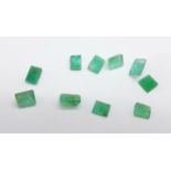 Unmounted emeralds, 3.5carat