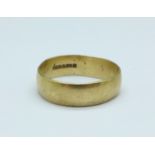 A 9ct gold ring, 2.2g, K