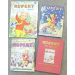 Three Rupert the Bear annuals; one 1951 limited edition collector's annual, 1979 and 2003