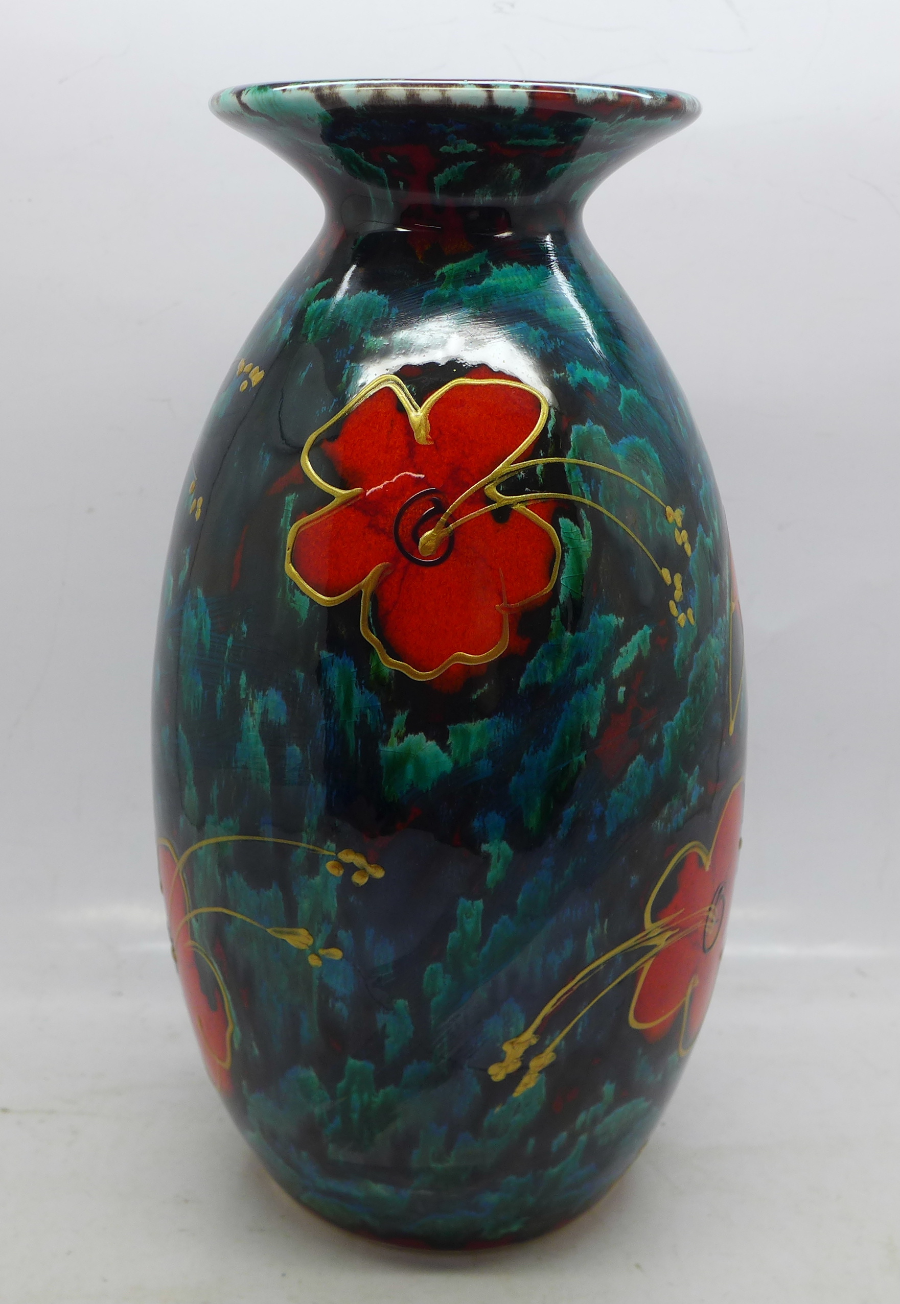 An Anita Harris Minos vase, Toucan design, 20cm, signed in gold on the base - Image 2 of 4