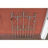 A Victorian cast iron garden gate