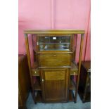 A Secessionist inlaid mahogany side cabinet