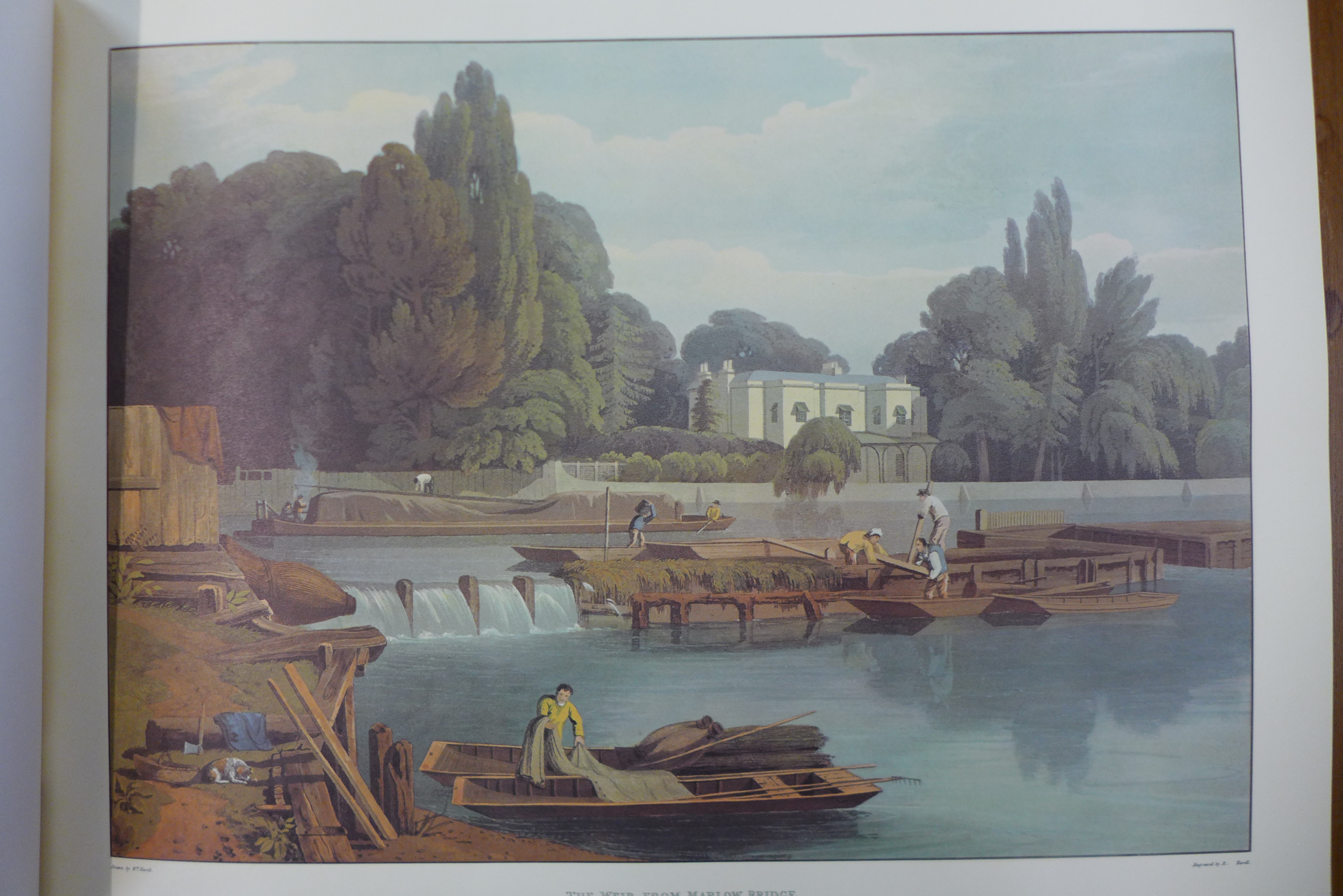 A folio of eleven prints, A Series of Picturesque Views of the River Thames, From the Drawings of - Image 5 of 5