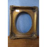 Six gilt picture frames