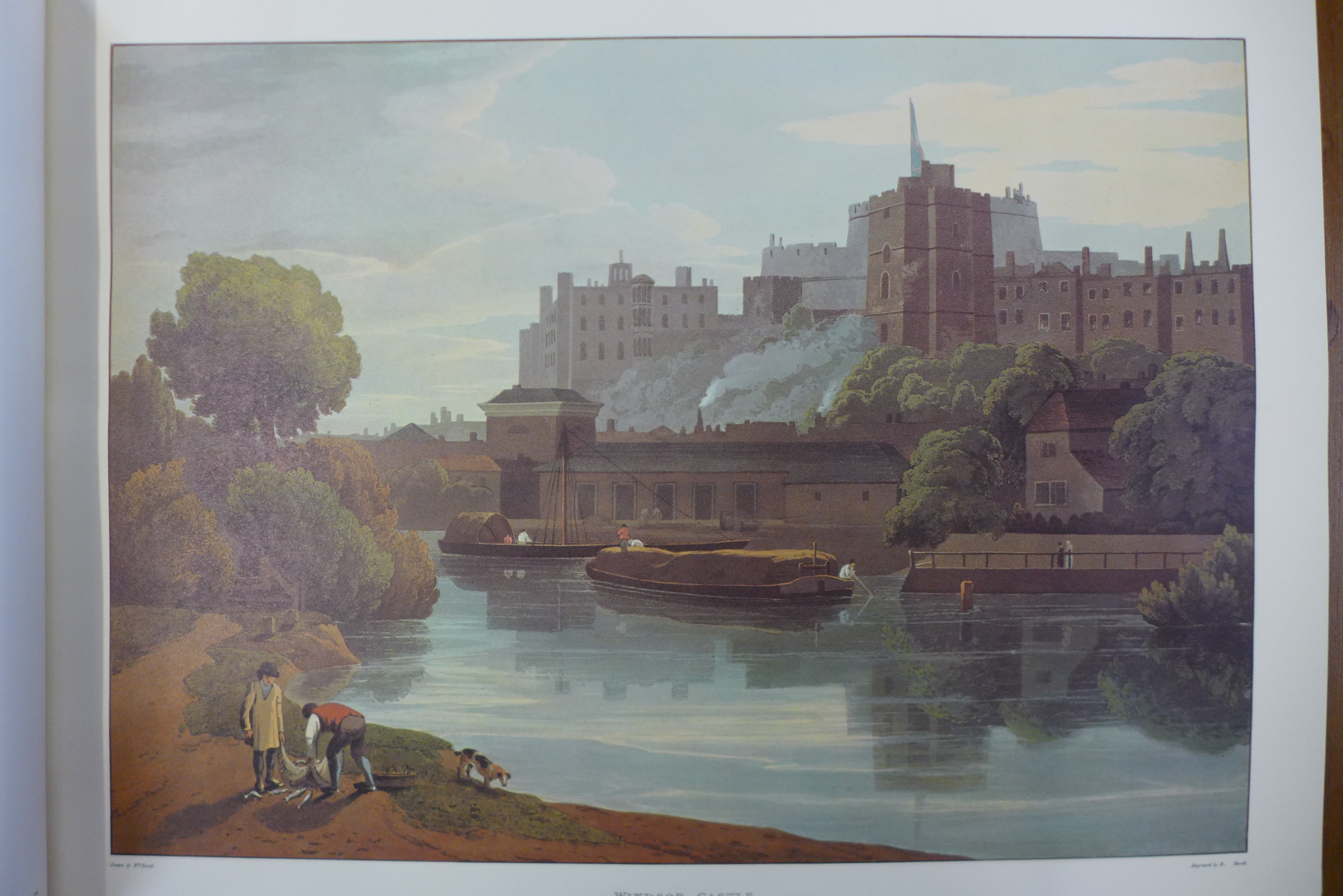 A folio of eleven prints, A Series of Picturesque Views of the River Thames, From the Drawings of - Image 2 of 5