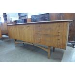 A Dalescraft afromosia sideboard, desiged by Malcolm David Walker