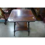 A Victorian mahogany octagonal occasional table