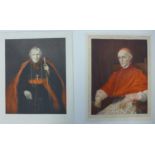 Two 19th Century coloured mezzotints, Cardinal Newman (1801-1890) and Cardinal Manning (1808-1892)