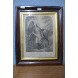 A Gainsborough print, Col. St. Ledger, framed