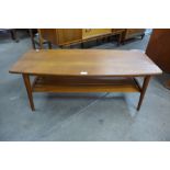 A teak coffee table