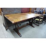 A refectory table