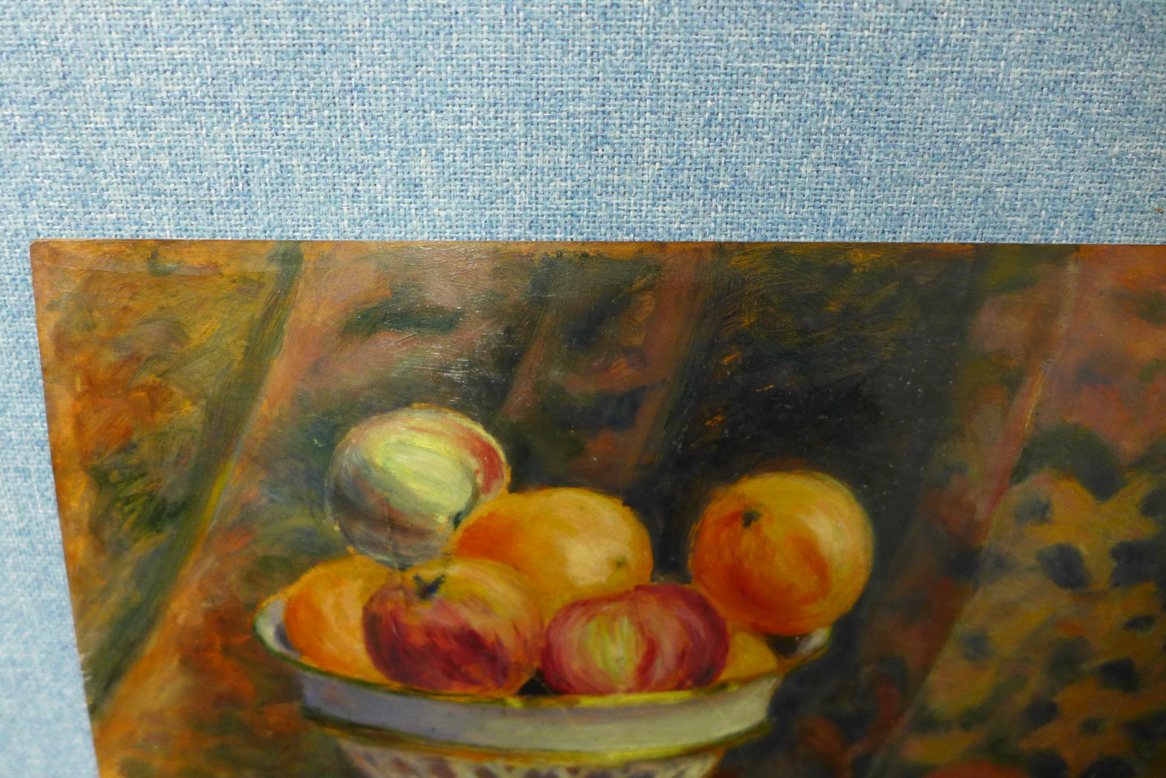 French Impressionist School, still life, oil on board, signed verso Jean Labet, 37 x 55cms, unframed - Image 2 of 2