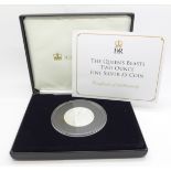 A Jubilee Mint The Queen's Beasts two ounce fine silver £5 coin, White Horse of Hanover, 999.9/