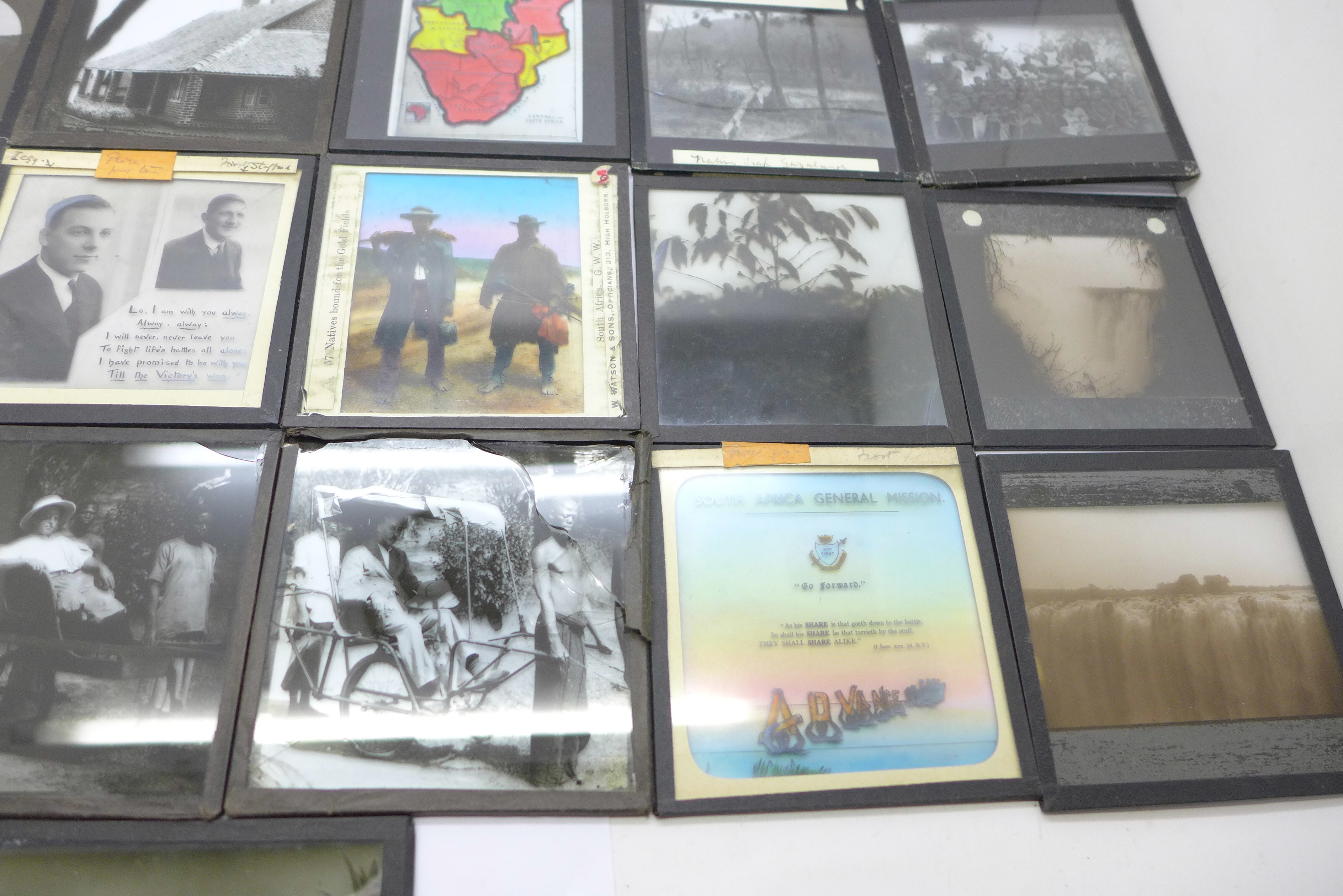 A collection of magic lantern slides, mainly scenes of South Africa (25), some a/f - Bild 5 aus 5