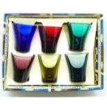 Six mid 20th Century Finnish designer glasses by Riihimaen, boxed