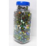 A jar of marbles