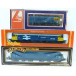 Three 00 gauge model rail diesel locomotives, Mainline Class 451CO-CO1, 37-051; Hornby R.316 Class