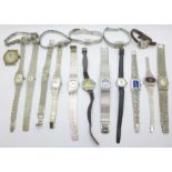 Assorted mechanical wristwatches, some a/f