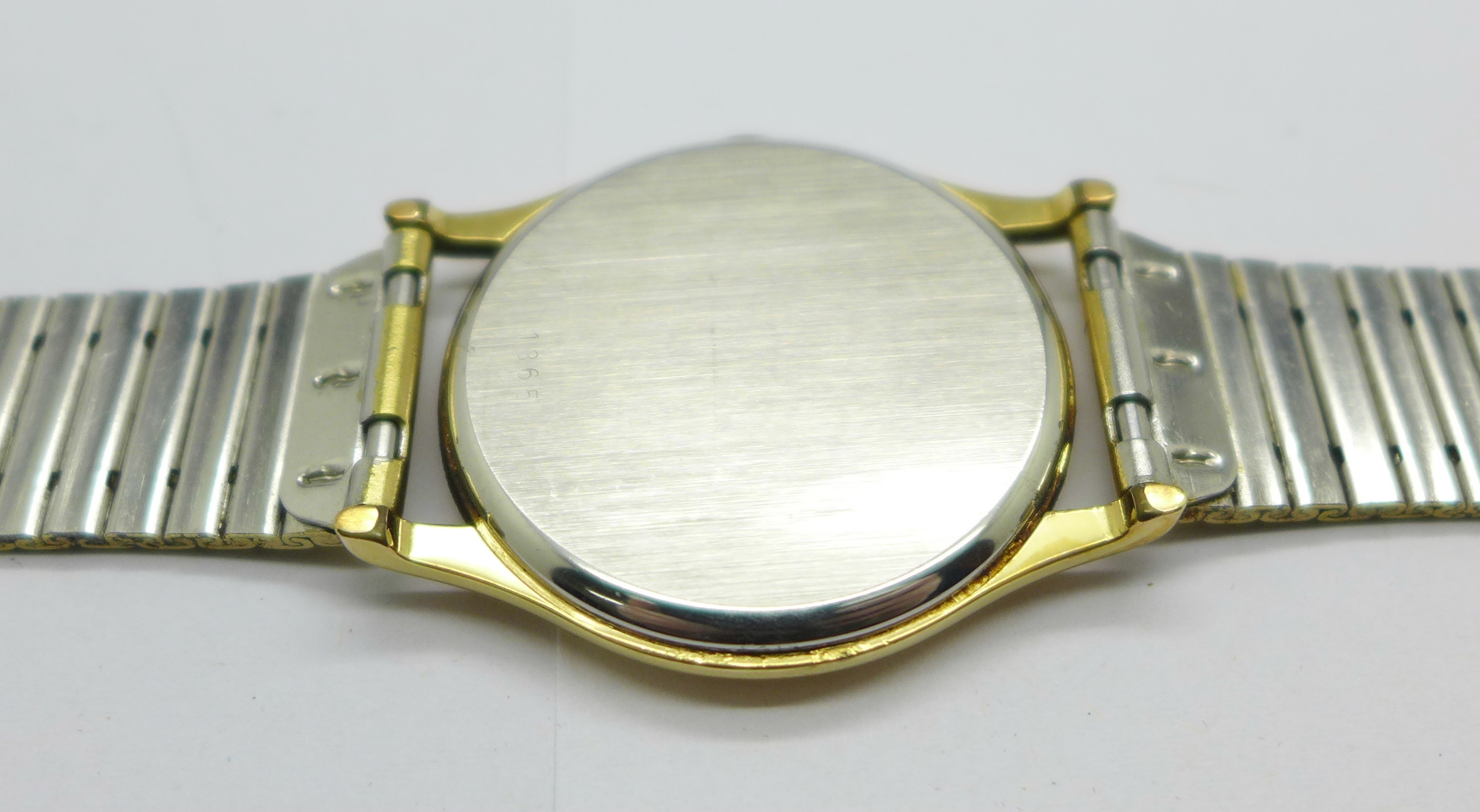 An Omega DeVille quartz wristwatch, lacking crown, (not Omega bracelet) - Image 4 of 5