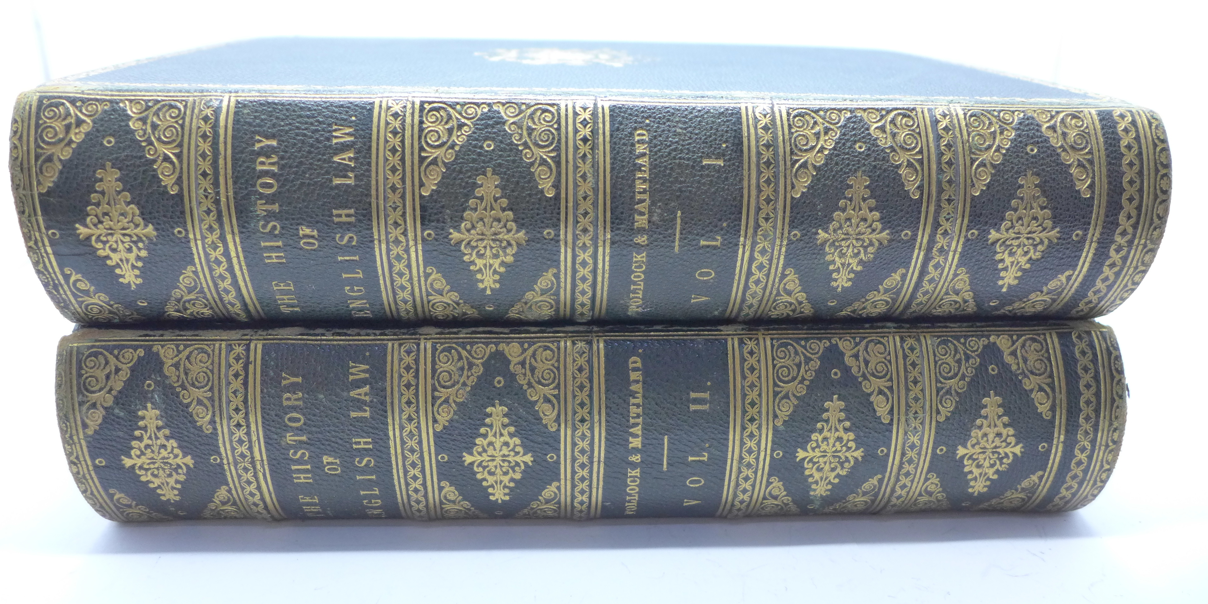 Two volumes; The History of English Law before the time of Edward I, Pollock & Maitland, 1895 - Image 2 of 6