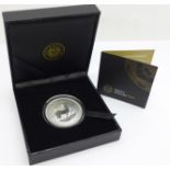 A 2017 1oz .999 fine silver Krugerrand, 'Each 2017 dated Krugerrand bears a Privy Mark to