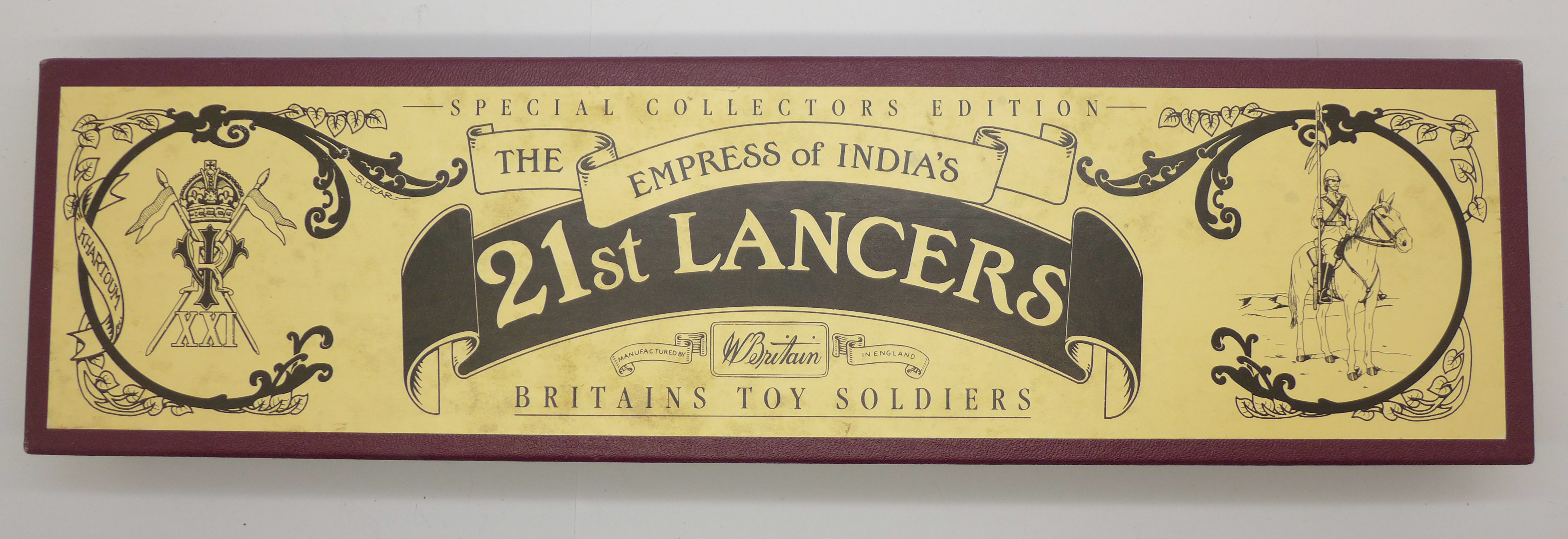 A Britains Special Collections Edition, The Empress of India's 21st Lancers, boxed